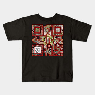 Art QR Code Abstract Kids T-Shirt